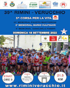 RiminiVerucchio gara podistica 2022