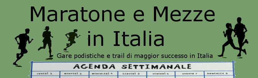 agenda settimanale maratone in italia