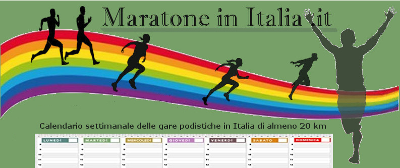 Calendario settimanale delle Maratone in Italia